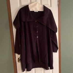 Dark purple jacket by Bryn Walker